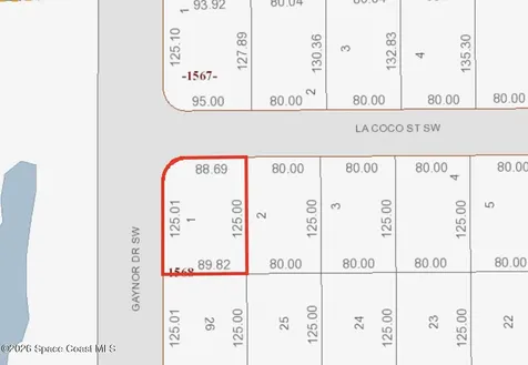 - (29-36-13-kk-1568-1) La Coco Street SW Palm Bay FL 32908