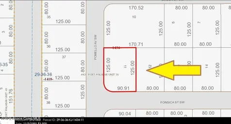 599 Corner Lot On Fonsica Street SW Palm Bay FL 32908