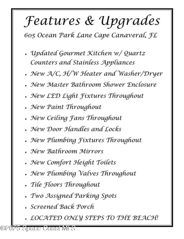 605 Ocean Park Lane Cape Canaveral FL 32920