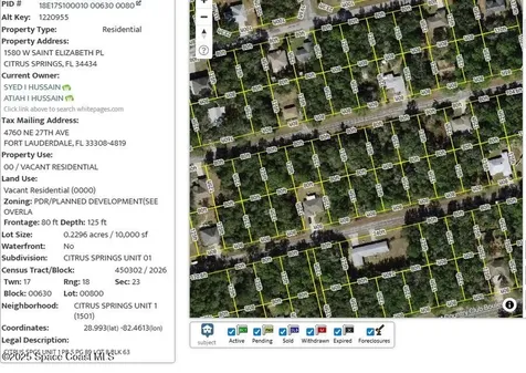 1580 W Street Elizabeth Place Citrus Springs FL 34434