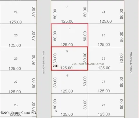 1991 1999 Goodreau (2 Lots) Avenue SW Palm Bay FL 32908