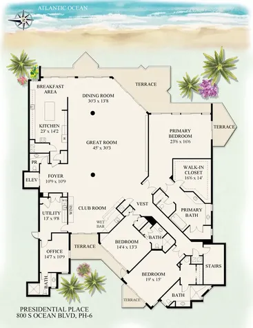 800 S Ocean Boulevard Boca Raton FL 33432