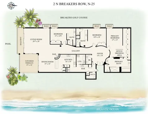 2 N Breakers Row Palm Beach FL 33480