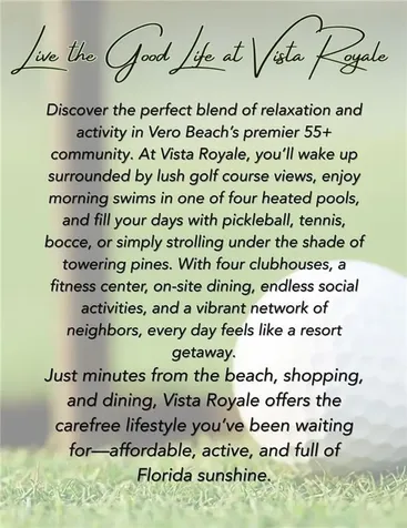 1 Vista Palm Lane Vero Beach FL 32962