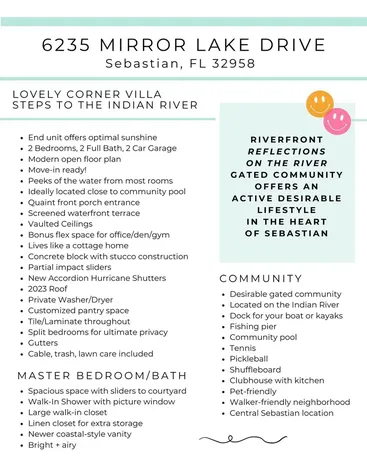 6235 Mirror Lake Manor Sebastian FL 32958