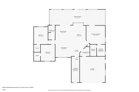 1902 Se South Buttonwood Drive Port Saint Lucie FL 34952