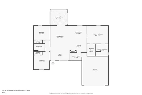314 Sw De Gouvea Terrace Terrace Port Saint Lucie FL 34984