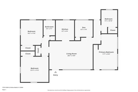 173 W 18th Street Riviera Beach FL 33404