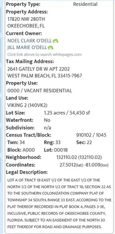 17820 NW 280th Street Okeechobee FL 34972