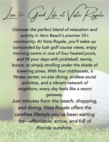 1 Vista Palm Lane Vero Beach FL 32962