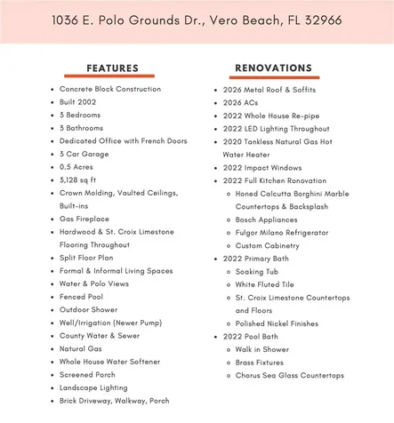 1036 E Polo Grounds Drive Vero Beach FL 32966