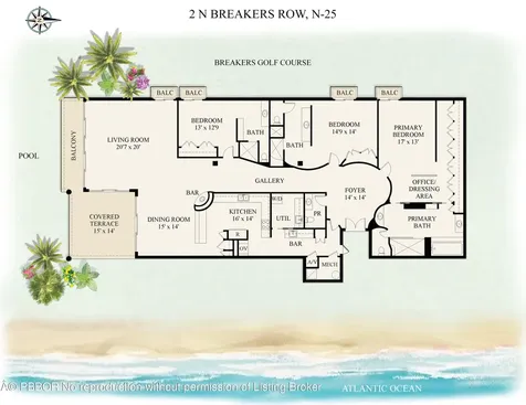 2 N Breakers Row Palm Beach FL 33480