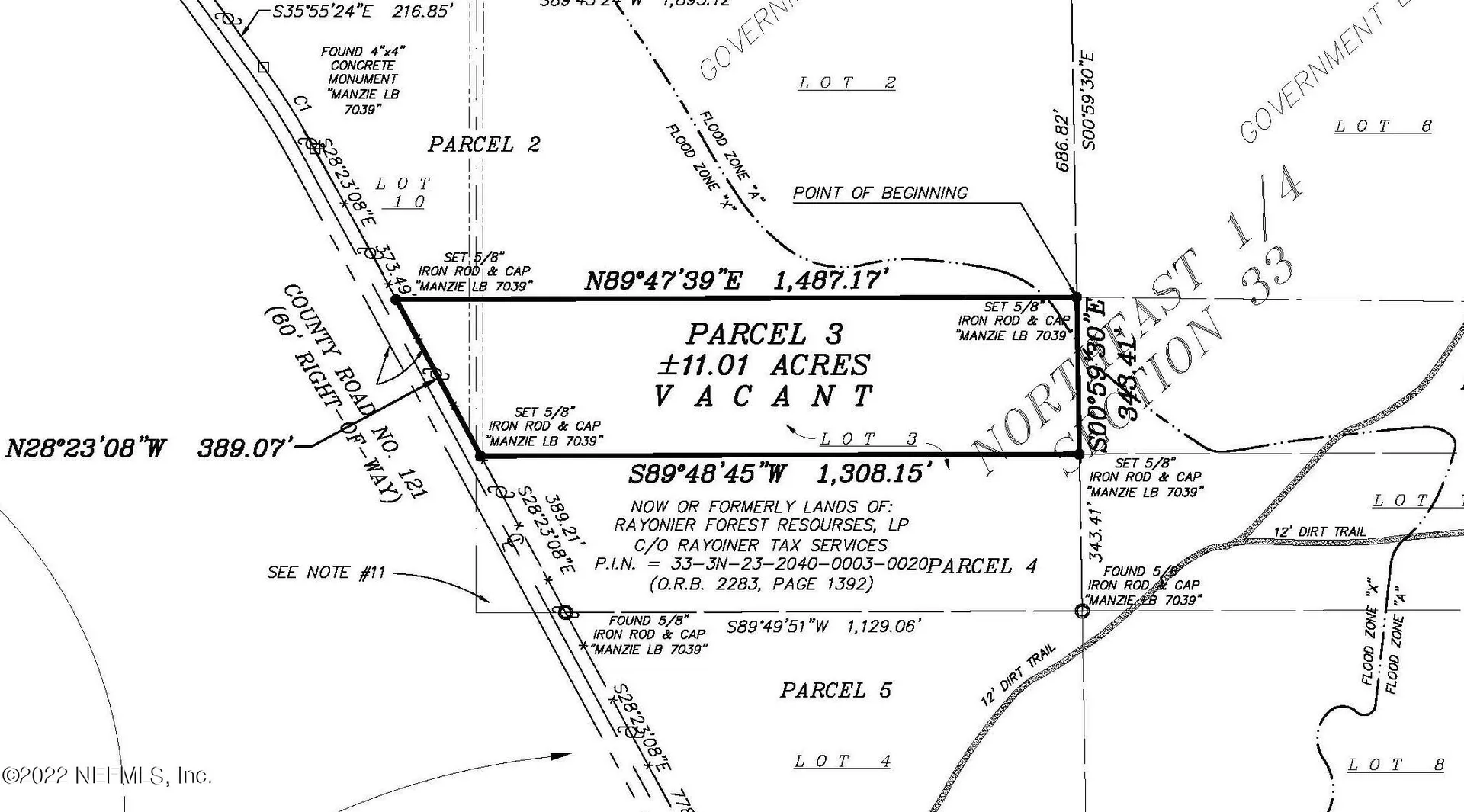 Lot 3- County Road 121 Hilliard FL 32046