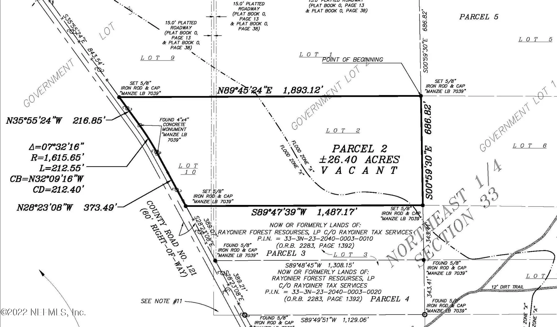 Lot 2- County Road 121 Hilliard FL 32046