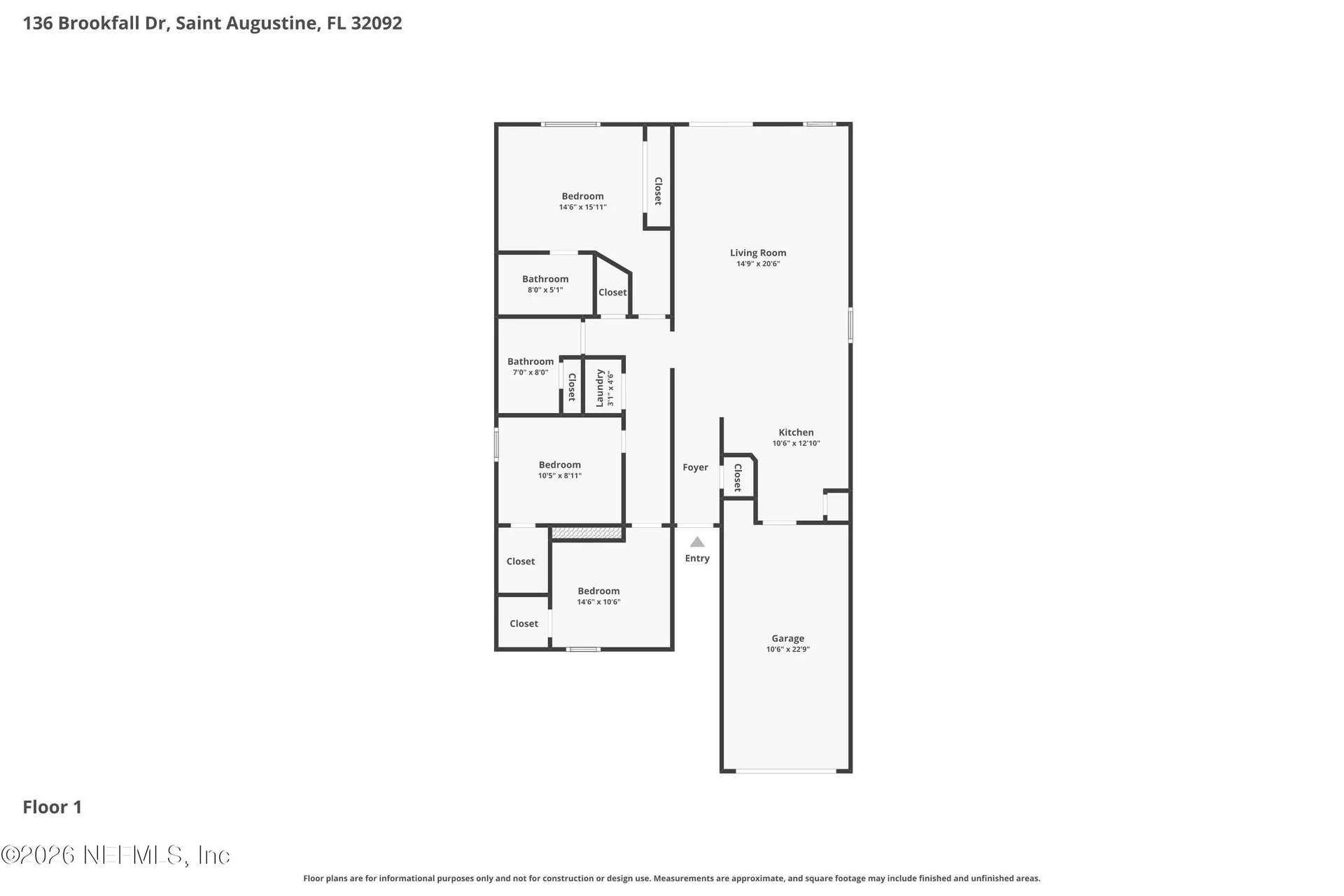 136 Brookfall Drive St. Augustine FL 32092