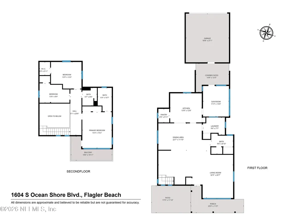1604 S S Ocean Shore Boulevard Flagler Beach FL 32136