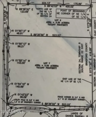 Tbd Lot6/7 SE 1st Avenue Keystone Heights FL 32656