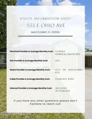 533 E Ohio Avenue E Macclenny FL 32063