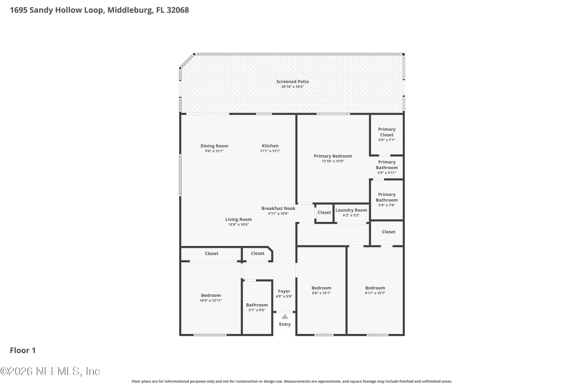 1695 Sandy Hollow Loop Middleburg FL 32068