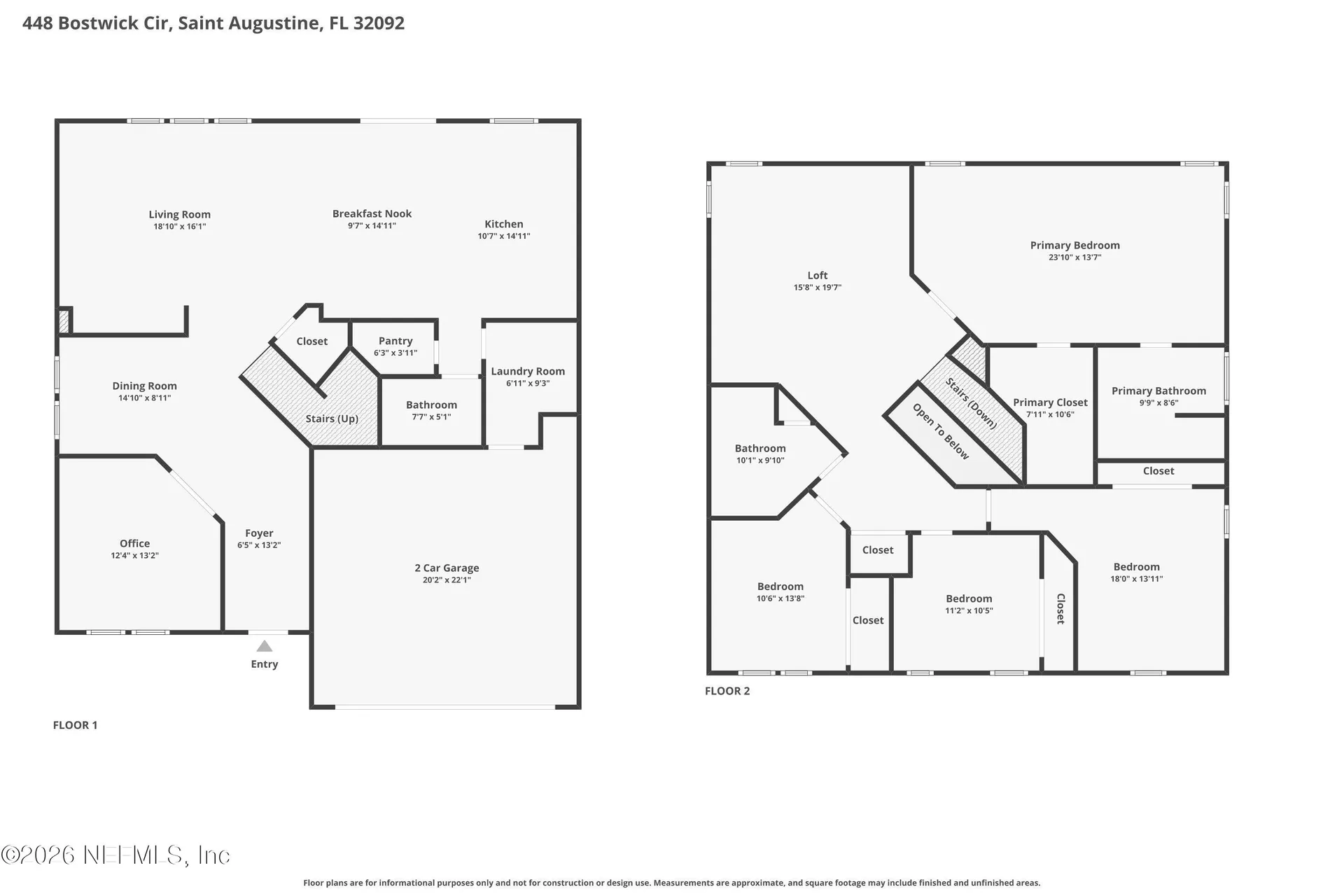 448 Bostwick Circle St. Augustine FL 32092