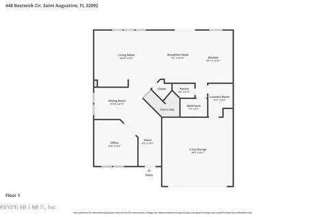 448 Bostwick Circle St. Augustine FL 32092