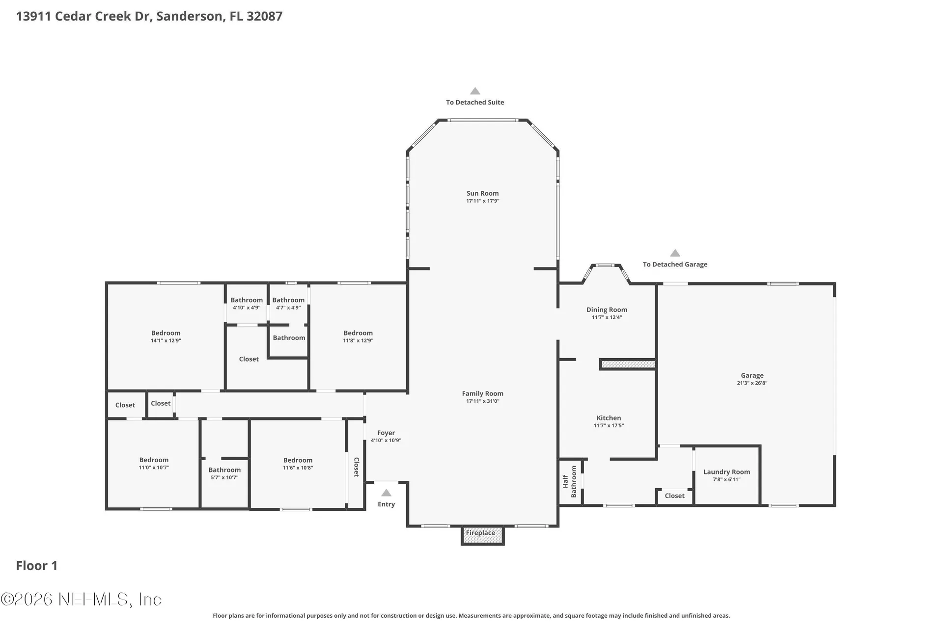 13911 Cedar Creek Drive Sanderson FL 32087