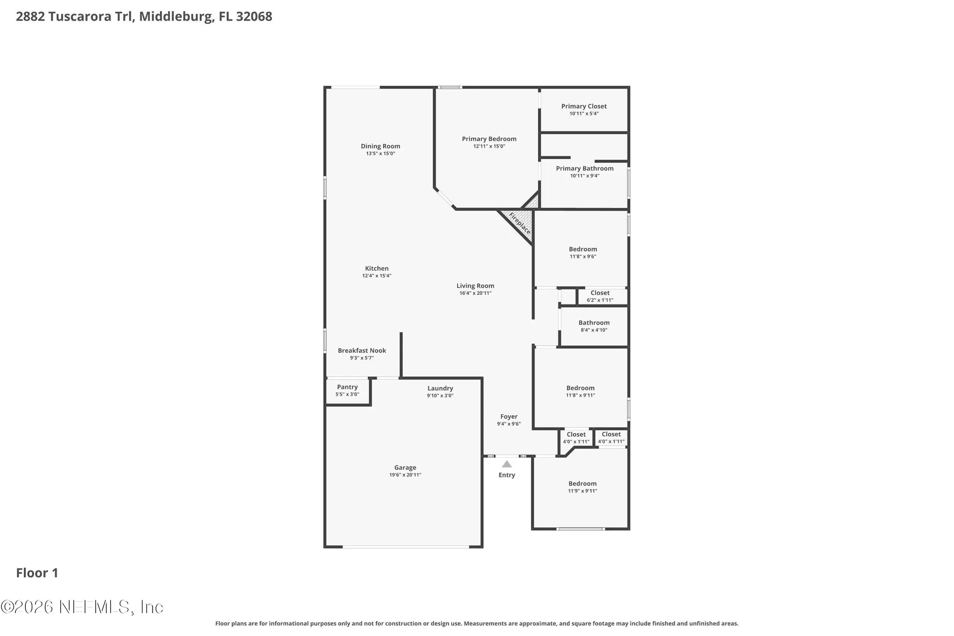 2882 Tuscarora Trail Middleburg FL 32068