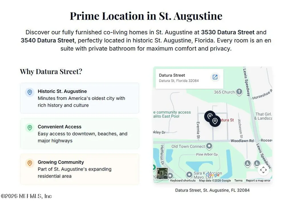 3540 Datura Street St. Augustine FL 32084