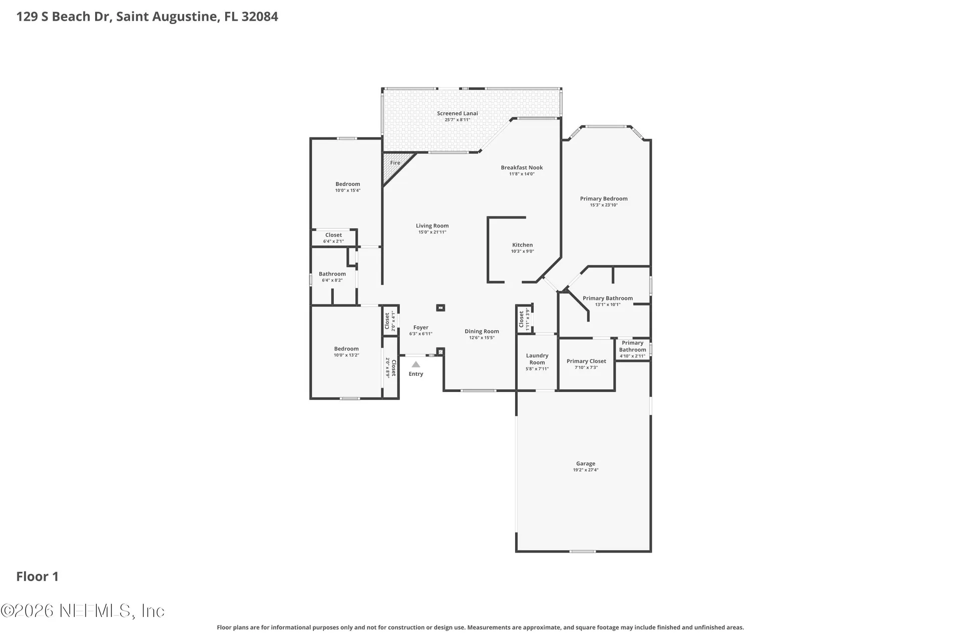129 S Beach Drive St. Augustine FL 32084