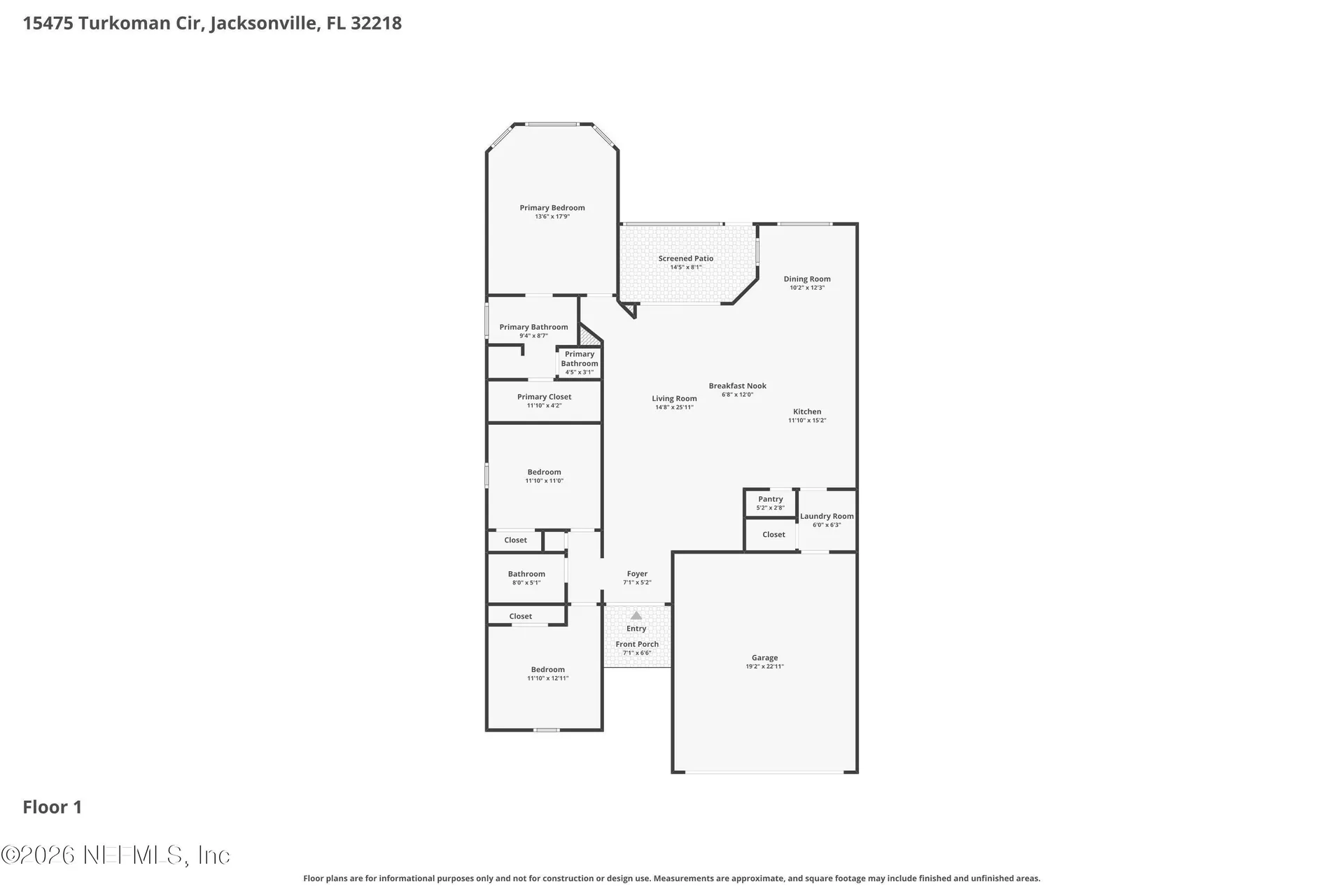 15475 Turkoman Circle Jacksonville FL 32218