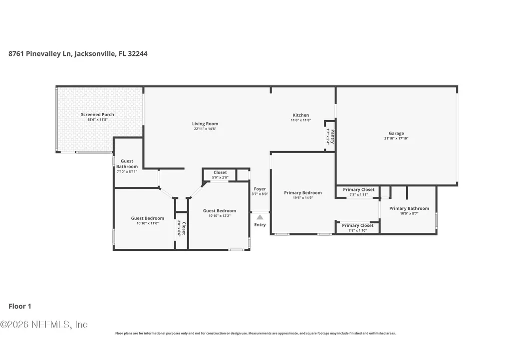 8761 Pinevalley Lane Jacksonville FL 32244