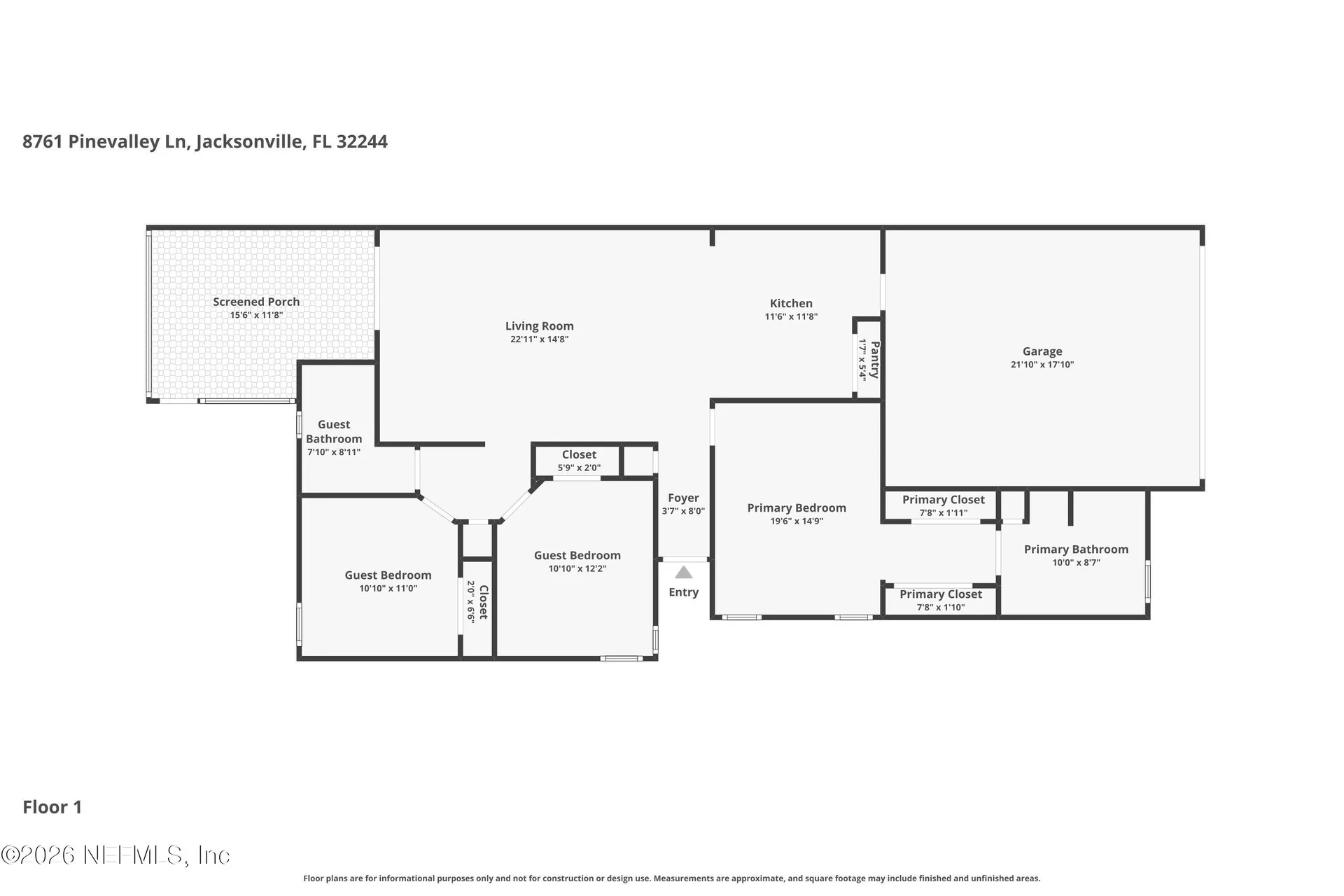 8761 Pinevalley Lane Jacksonville FL 32244