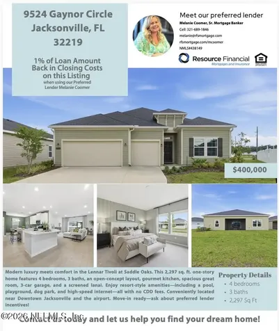 9524 Gaynor Circle Jacksonville FL 32219