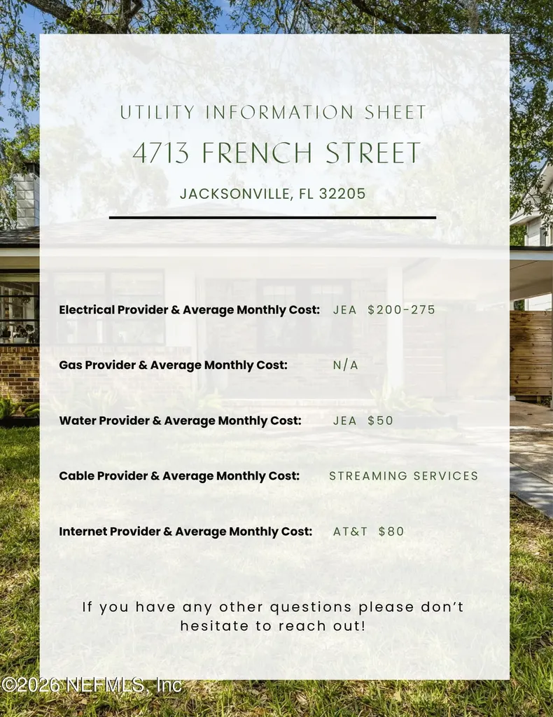 4713 French Street Jacksonville FL 32205