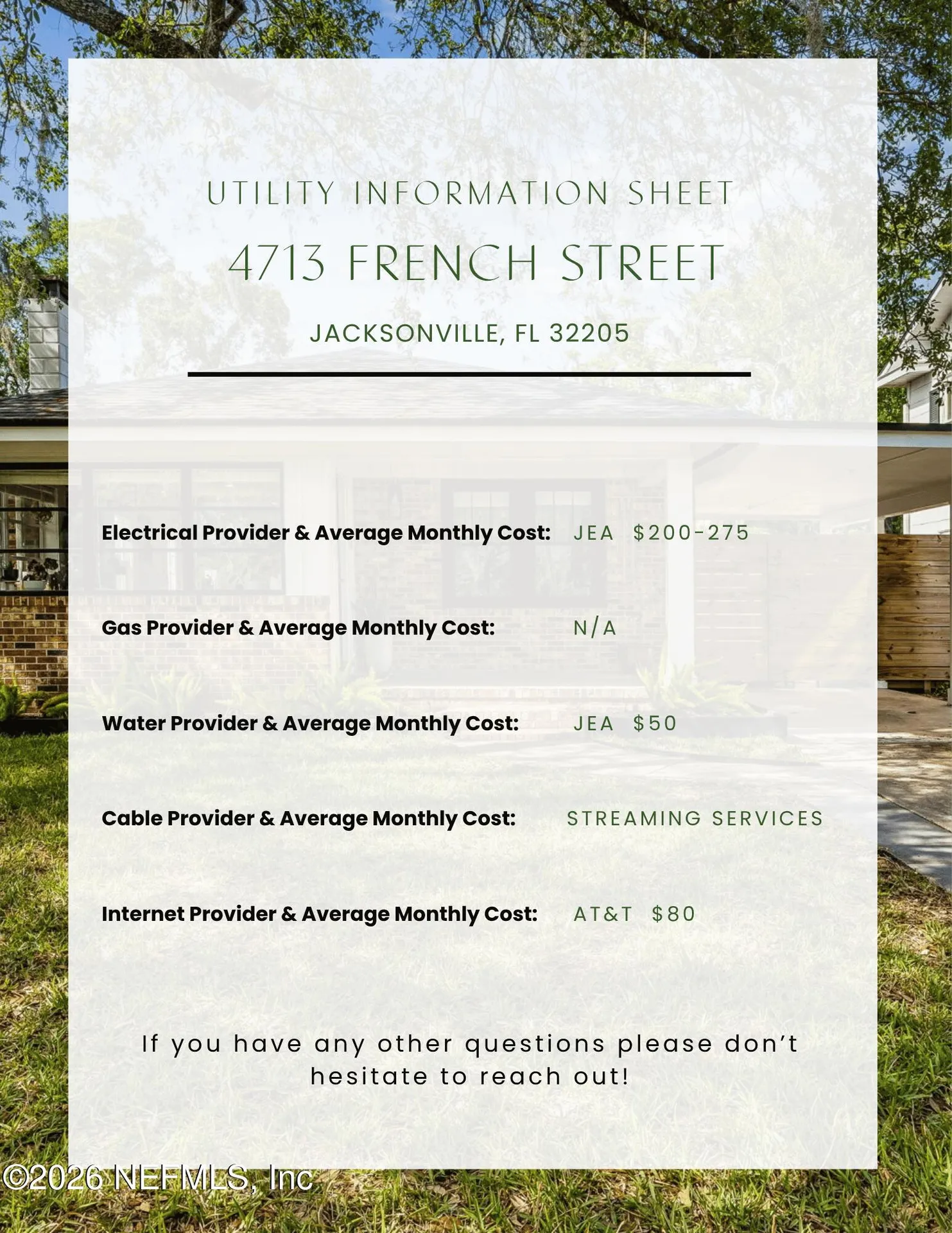 4713 French Street Jacksonville FL 32205