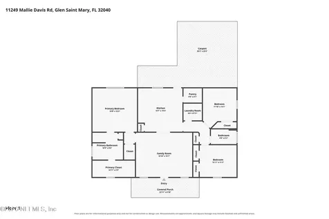 11249 Mallie Davis Road Glen St. Mary FL 32040