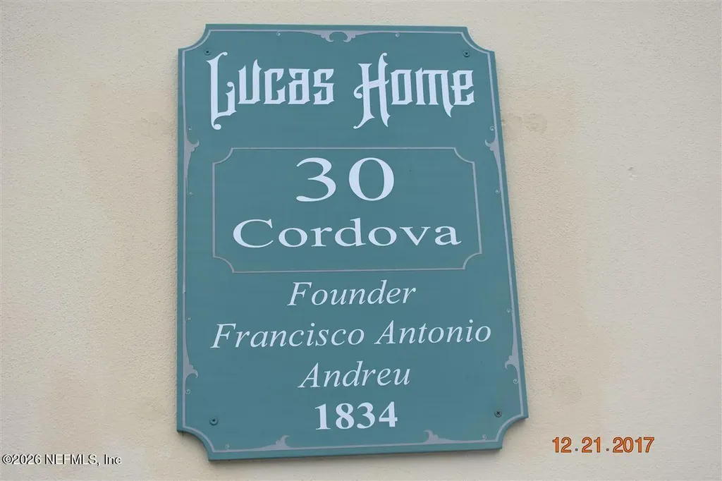 30 Cordova Street St. Augustine FL 32084
