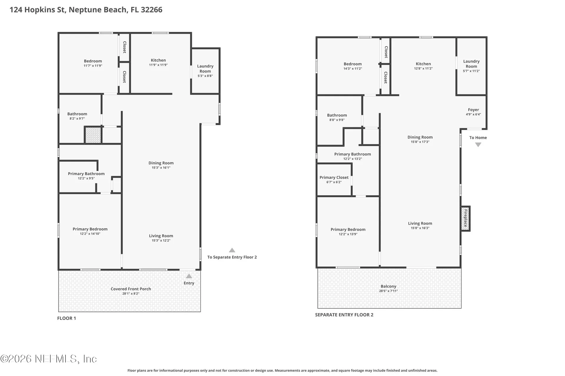 124/126 Hopkins Street Neptune Beach FL 32266