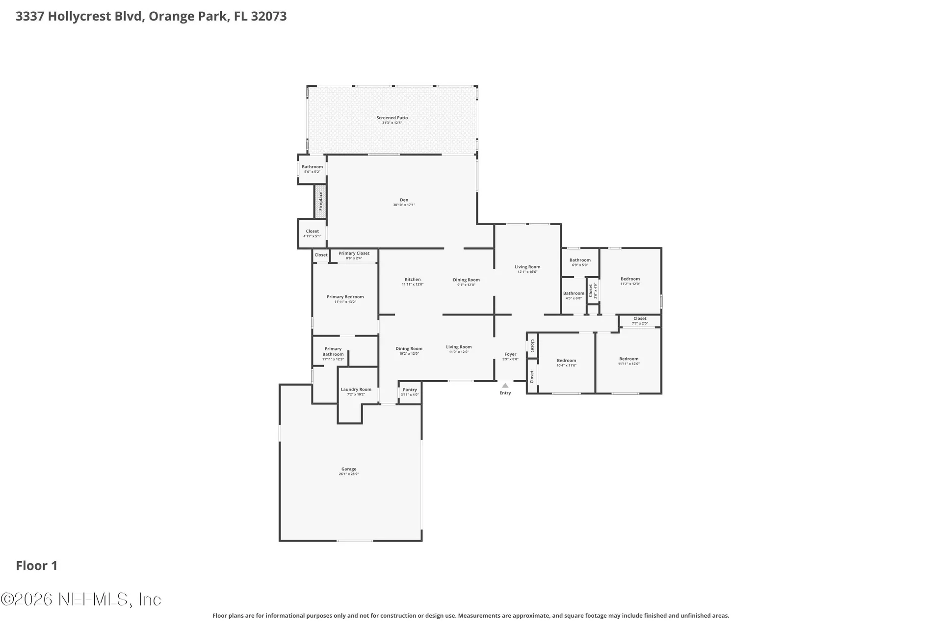 3337 Hollycrest Boulevard Orange Park FL 32073