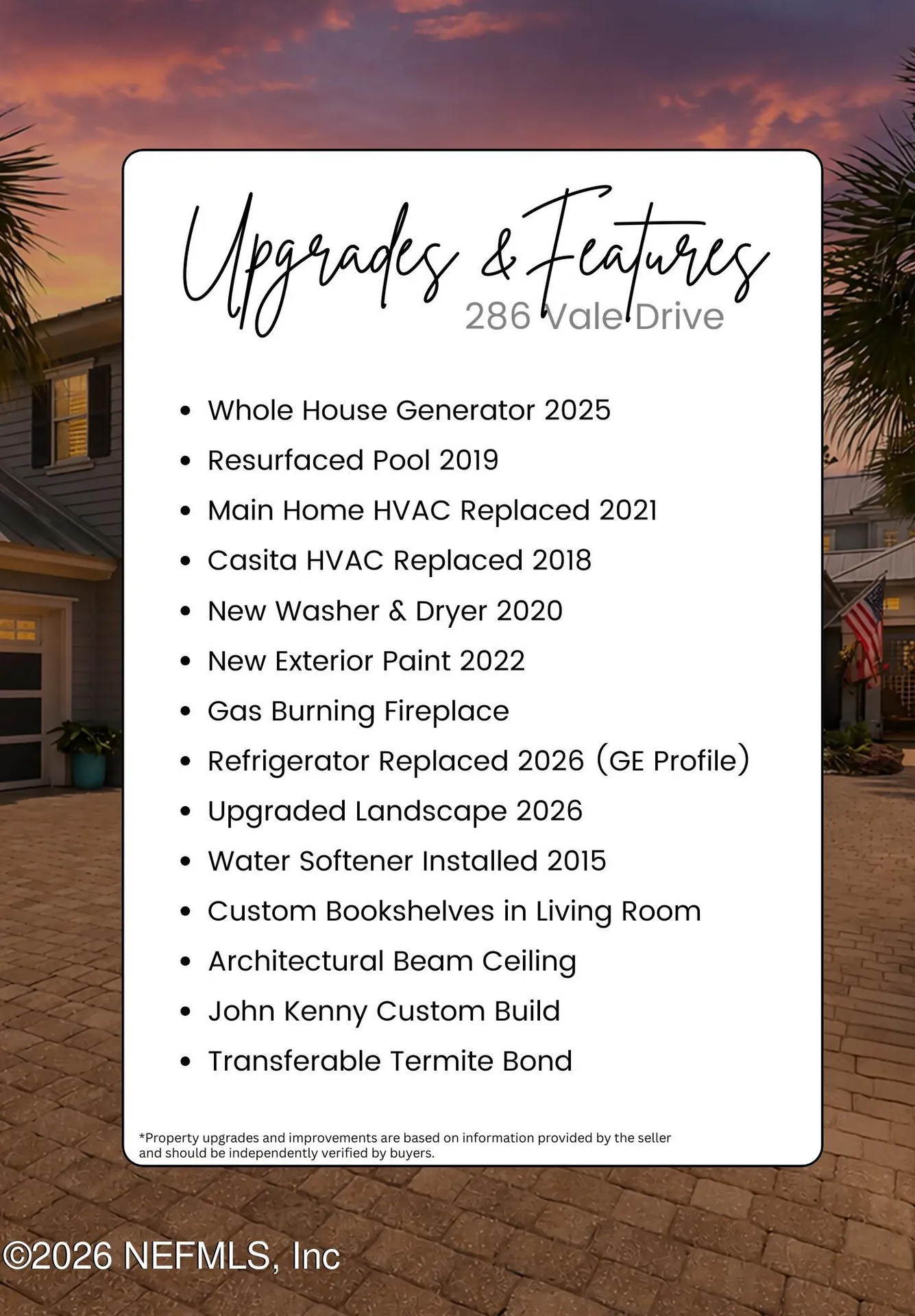 286 Vale Drive St. Augustine FL 32095