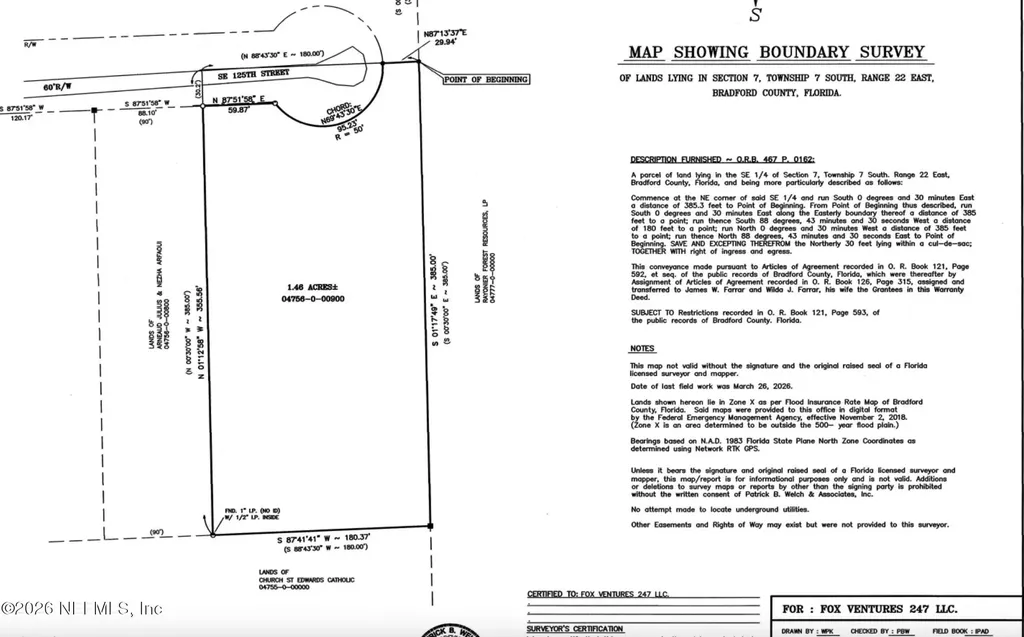 0 SE 125th Street Starke FL 32091