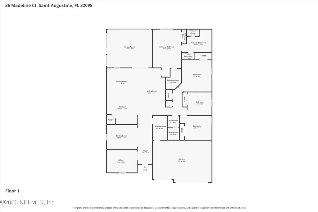 36 Madeline Court St. Augustine FL 32095
