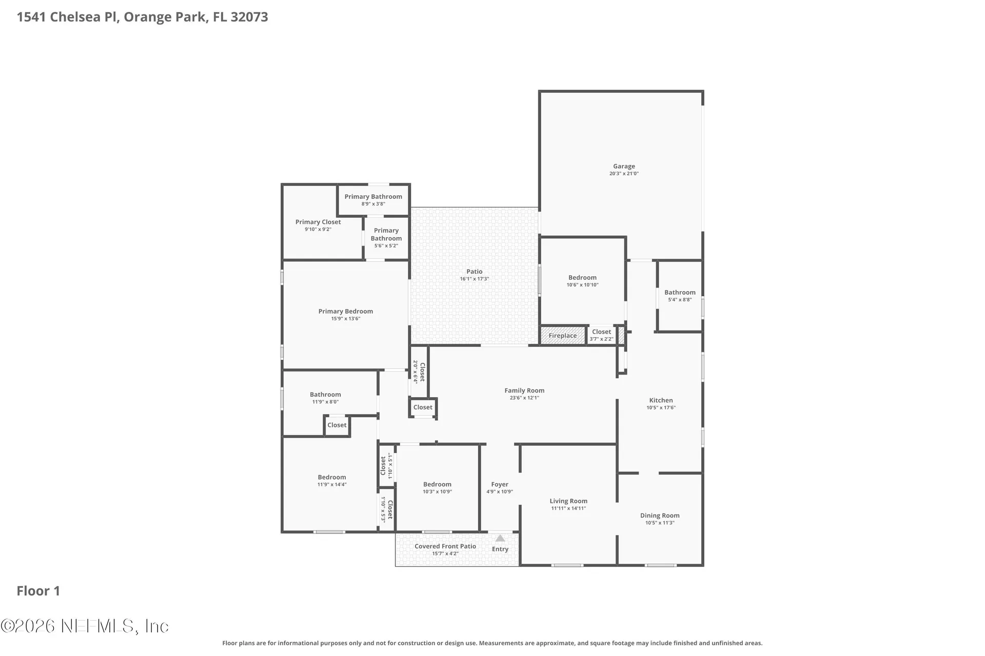 1541 Chelsea Place Orange Park FL 32073
