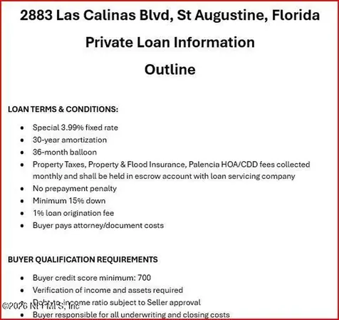 2883 Las Calinas Boulevard St. Augustine FL 32095