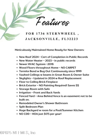 1736 Sternwheel Drive Jacksonville FL 32223