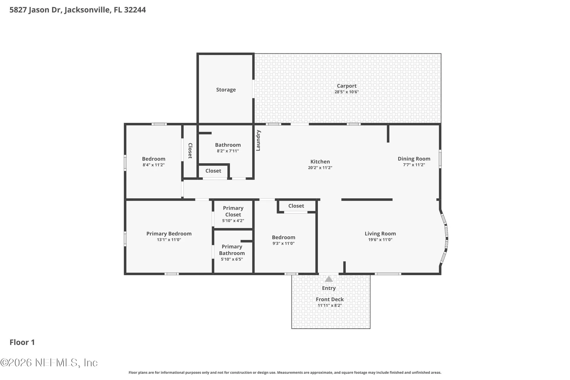 5827 Jason Drive Jacksonville FL 32244