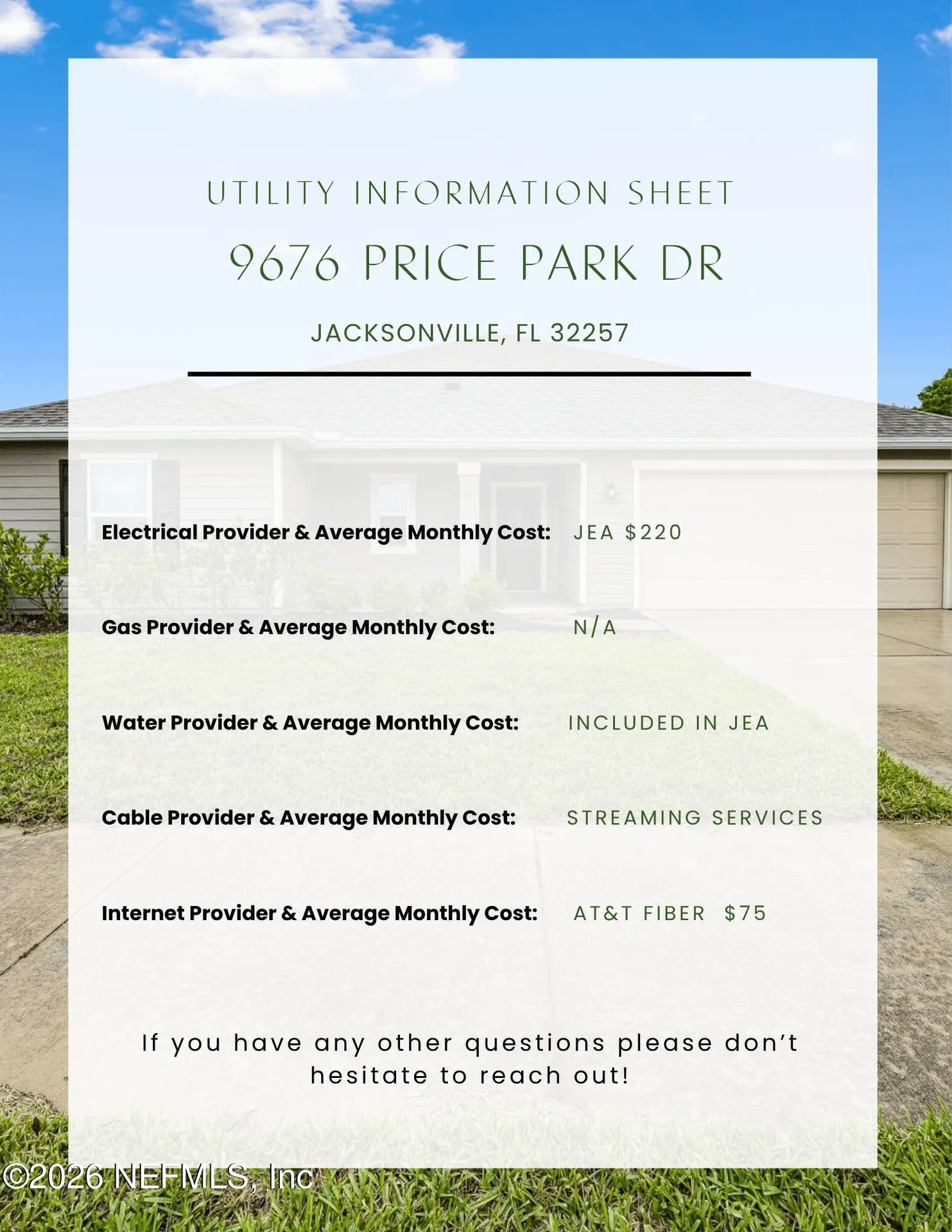9676 Price Park Drive Jacksonville FL 32257