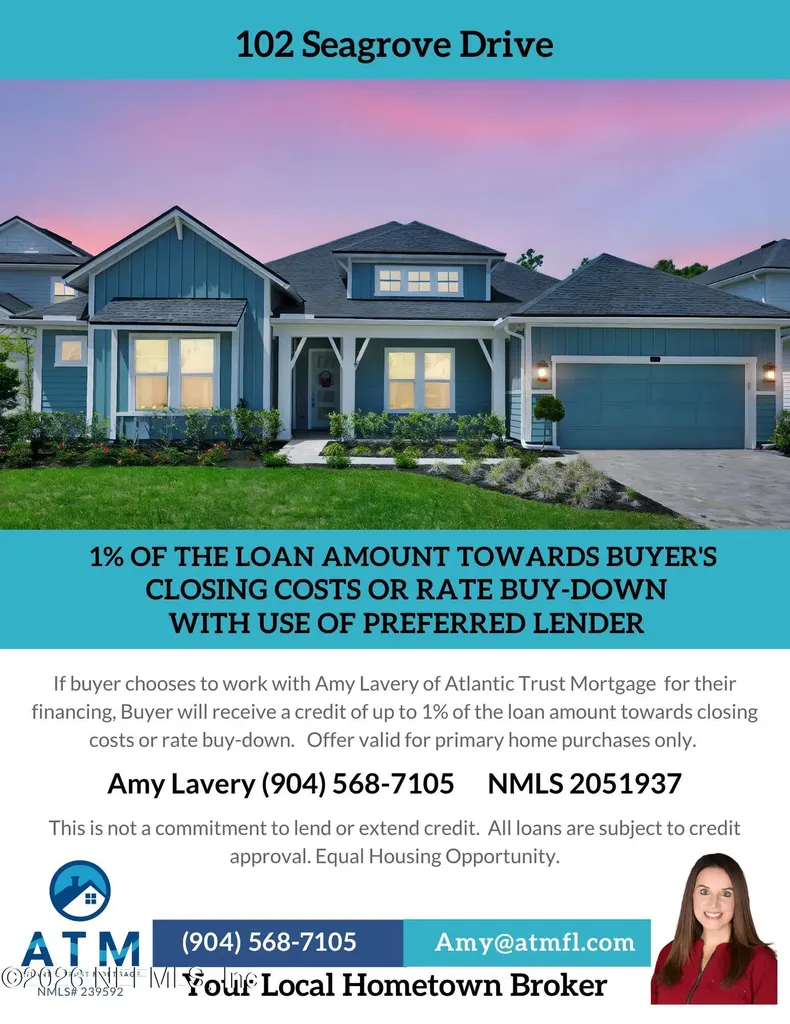 102 Seagrove Drive Ponte Vedra FL 32081