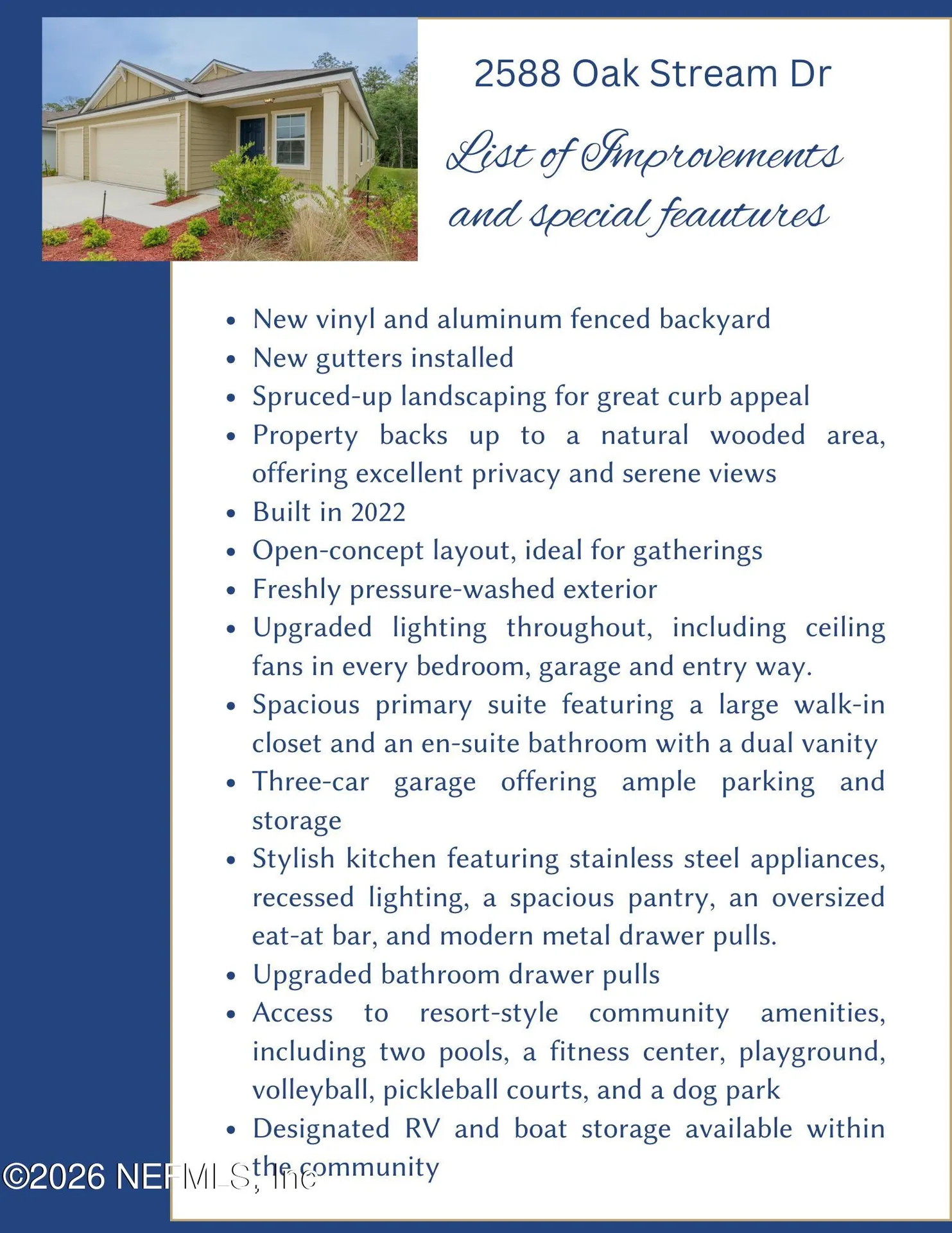 2588 Oak Stream Drive Green Cove Springs FL 32043