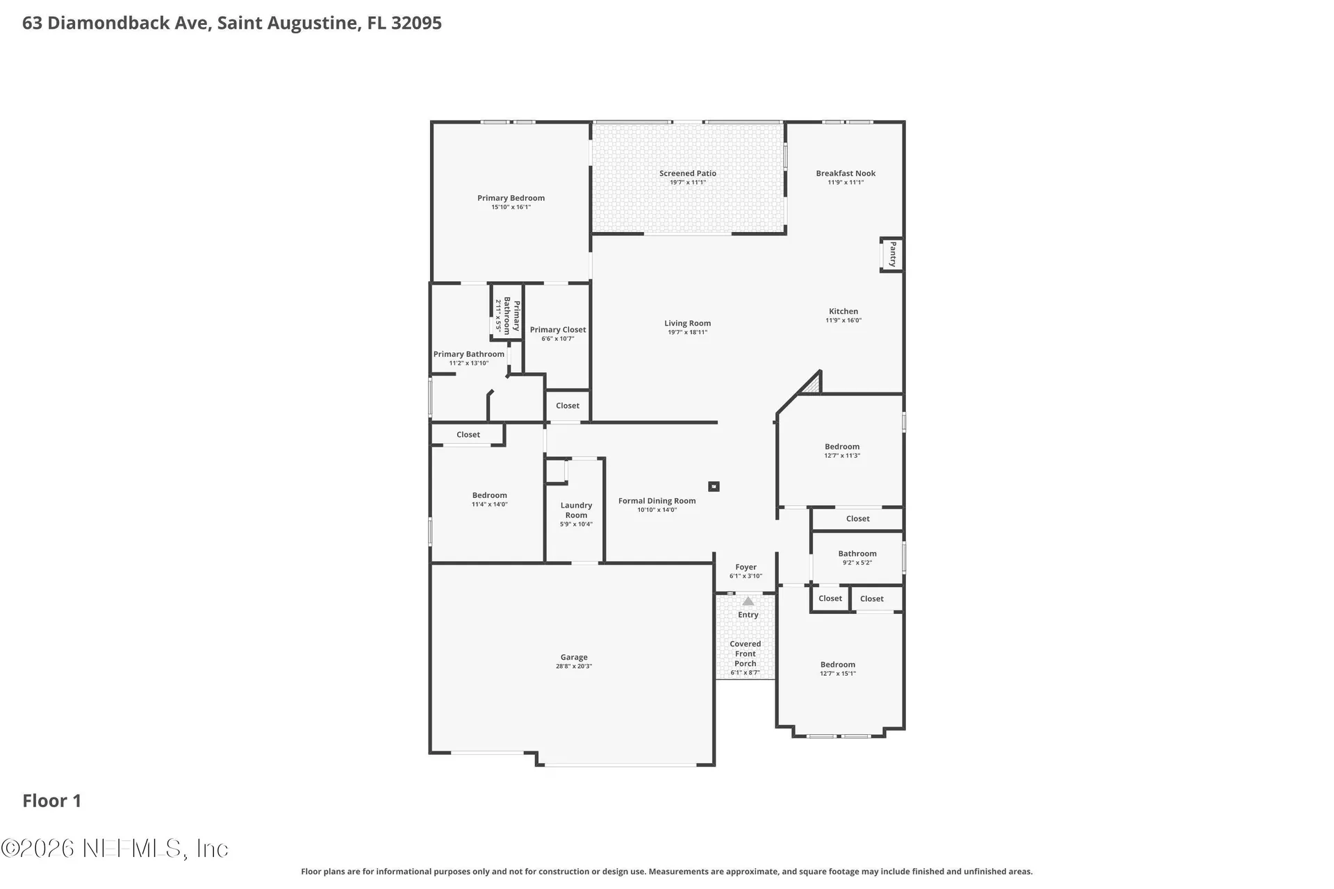 63 Diamondback Avenue St. Augustine FL 32095